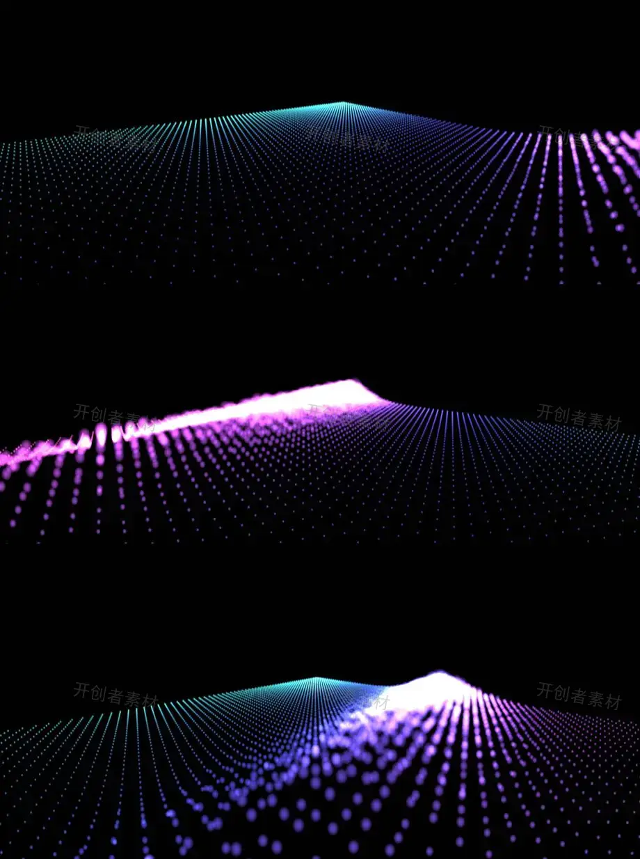 html5/canvas酷炫的粒子波浪动画特效